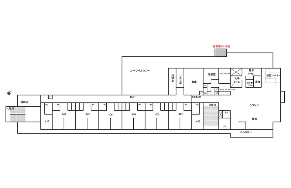 4F ー山のめぐみの階ー フロアマップ